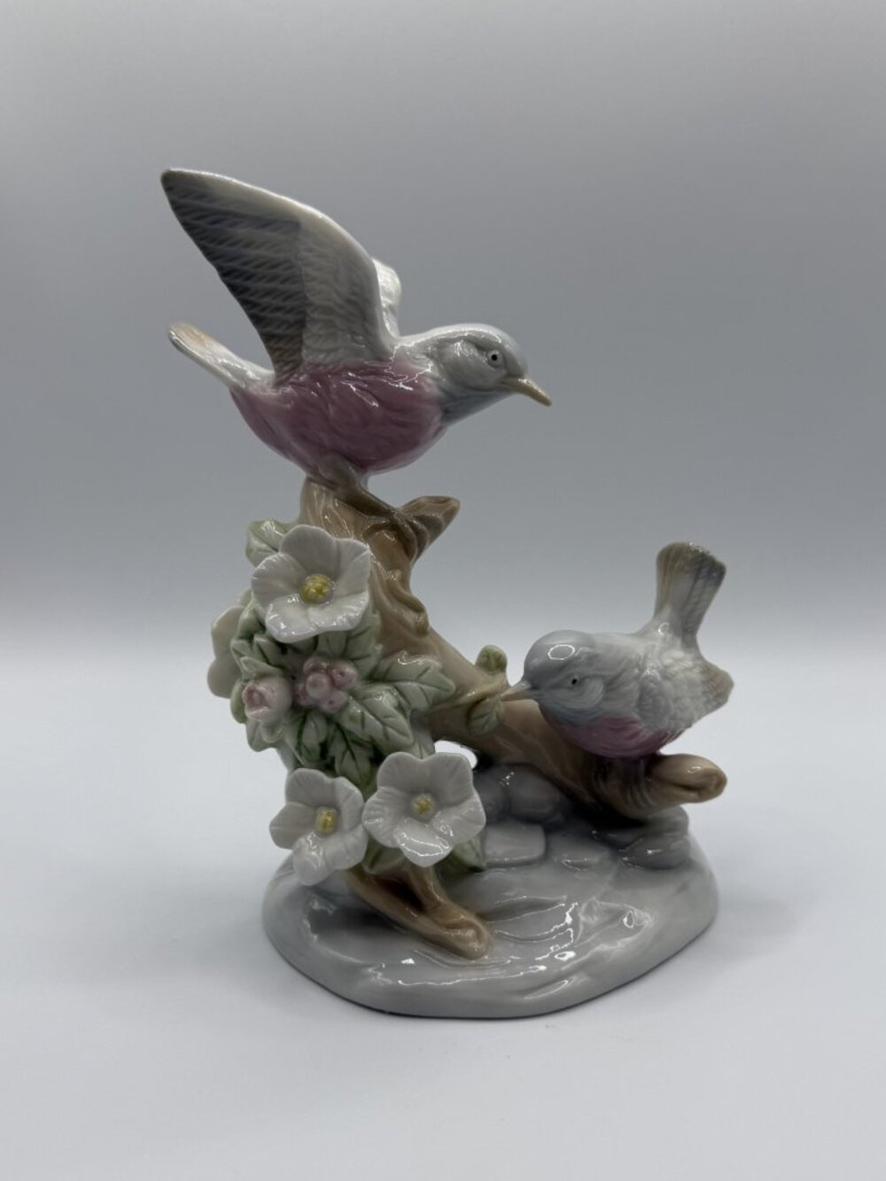 VTG Nightingale Wild Rose Porcelain Figurine